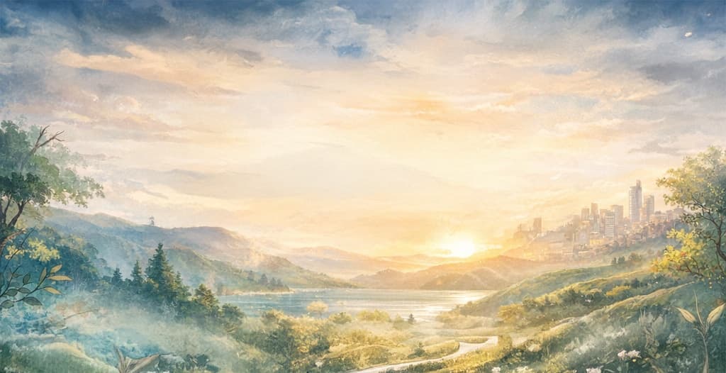 San Francisco skyline at sunset